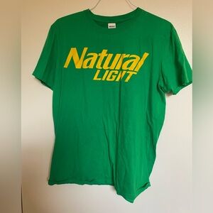 Natural Light t shirt, size large